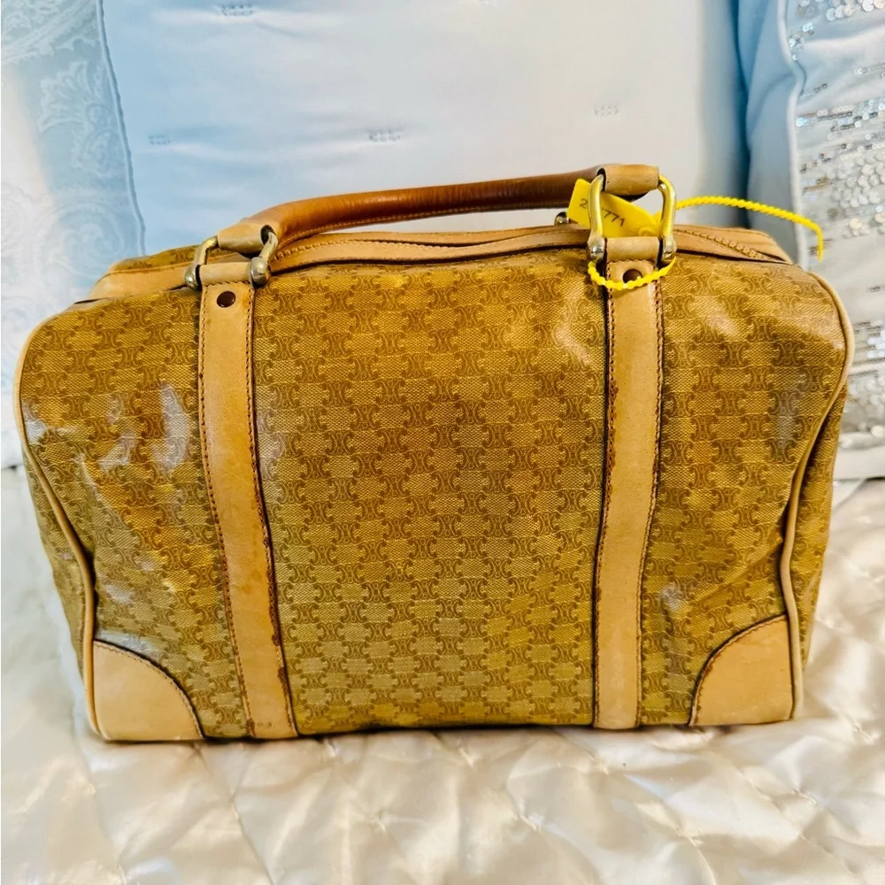 Celine Beige and Tan Satchel - Picture 6 of 16